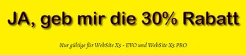 Incromedia WebSite X5 gibt euch 30% Rabatt